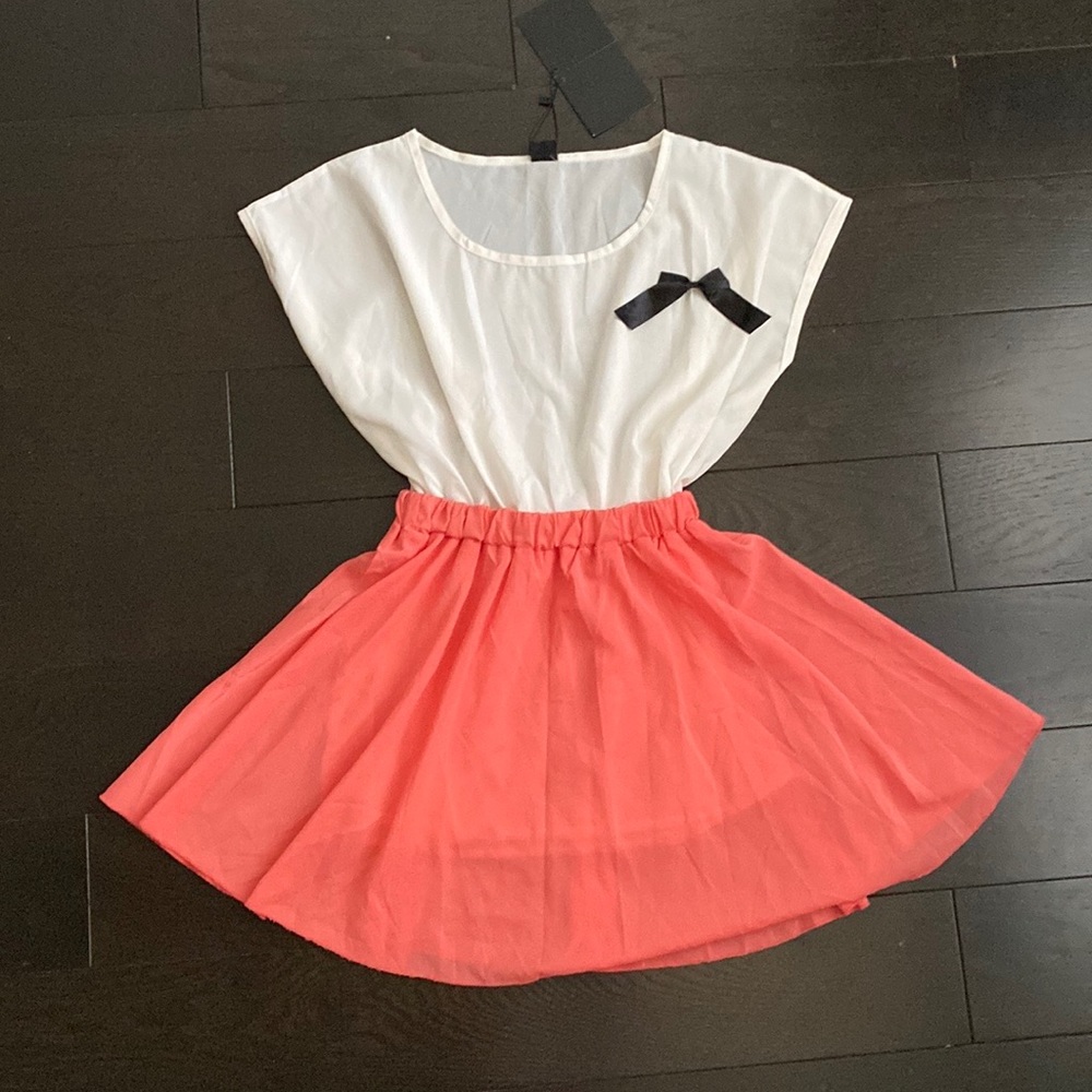 White and red dress